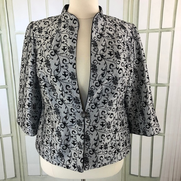silver evening jacket